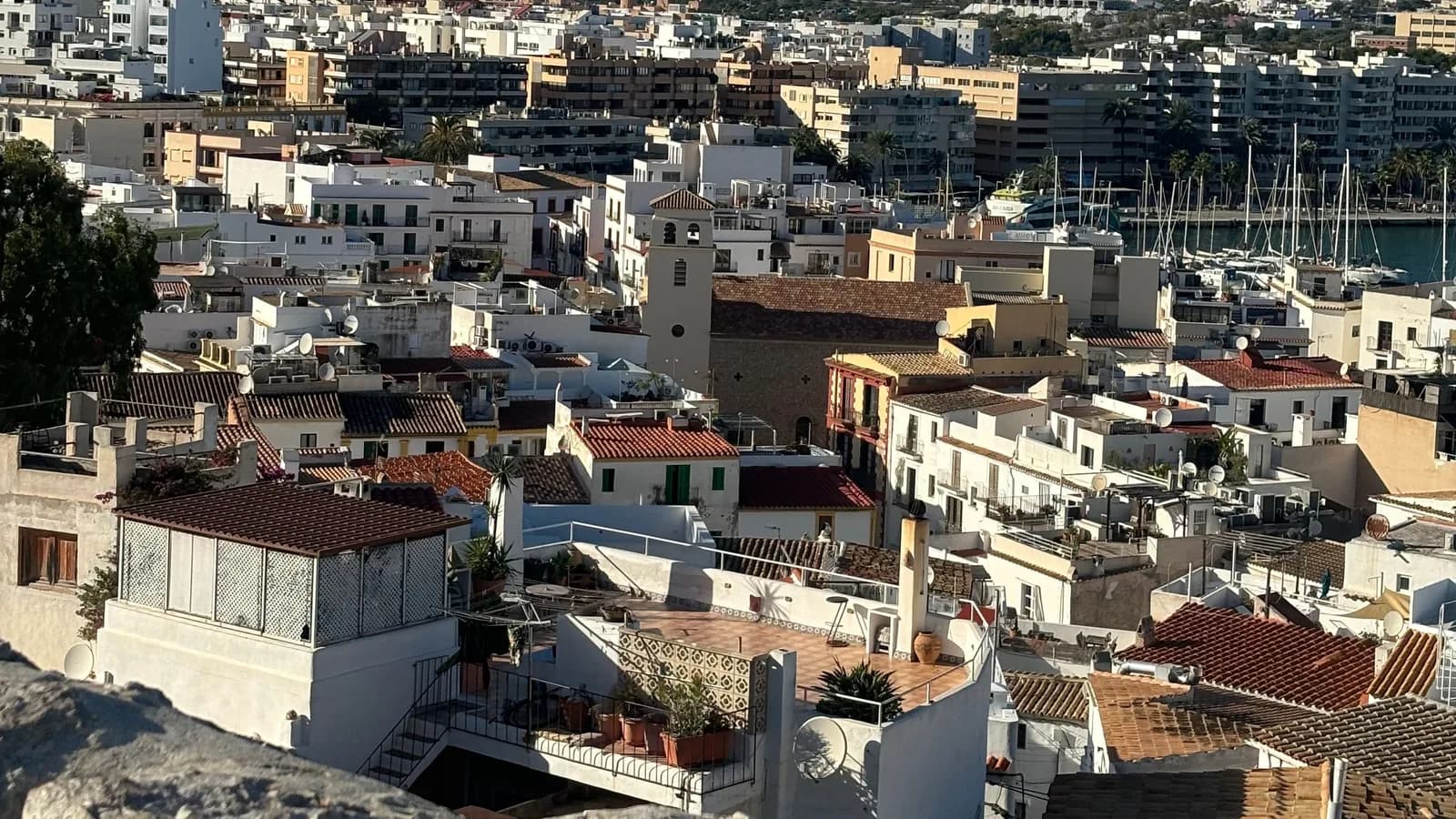 Ibiza Town and its marina