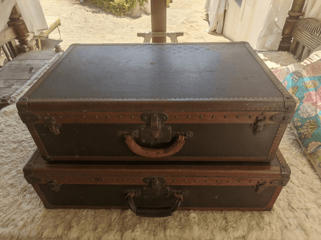 2 authentieke Louis Vuitton-koffers uit circa 1920