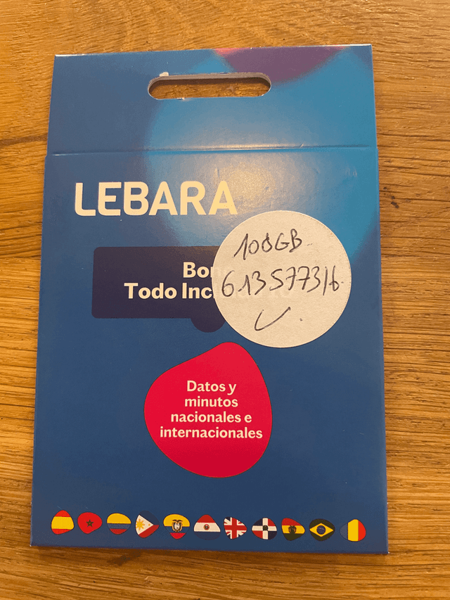Lebara SIM card NEW