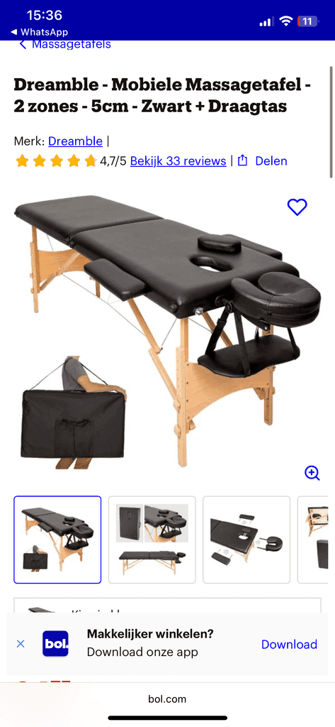Massage table Dreamble new (2 pieces)