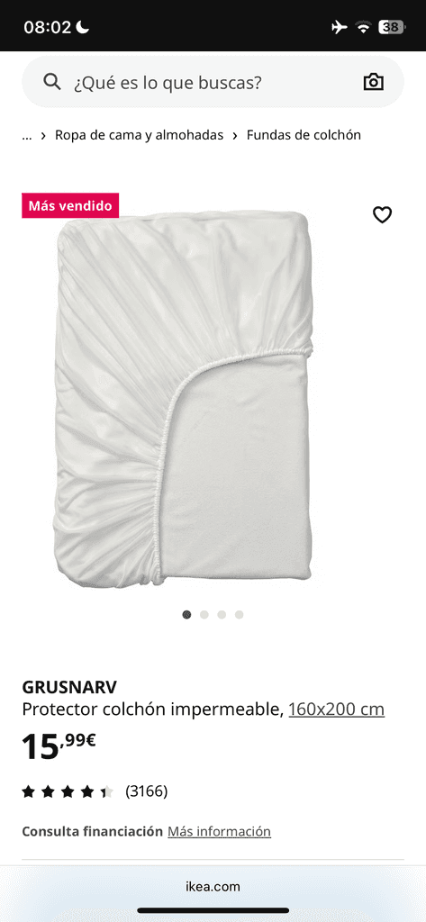 Matras protector Grusnarv 160x200 3 pieces NEW