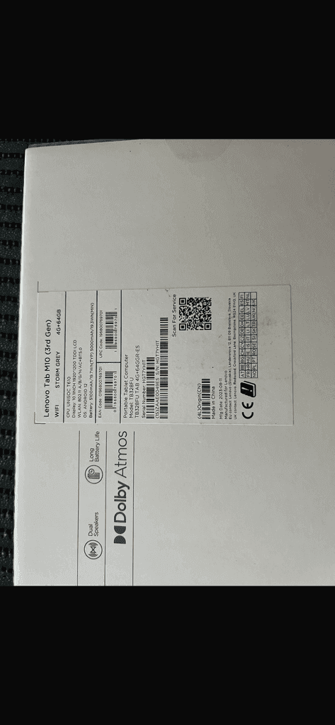 Lenovo Tab M10 tablet